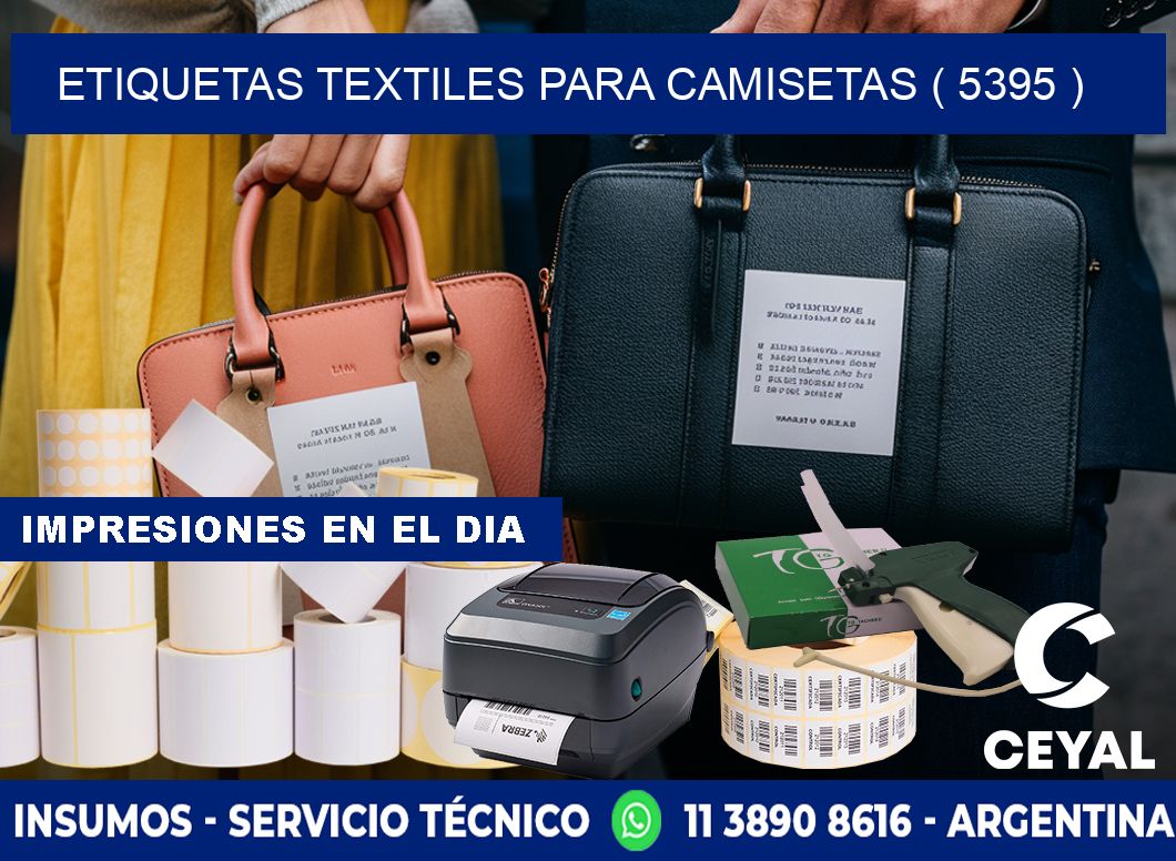 ETIQUETAS TEXTILES PARA CAMISETAS ( 5395 )