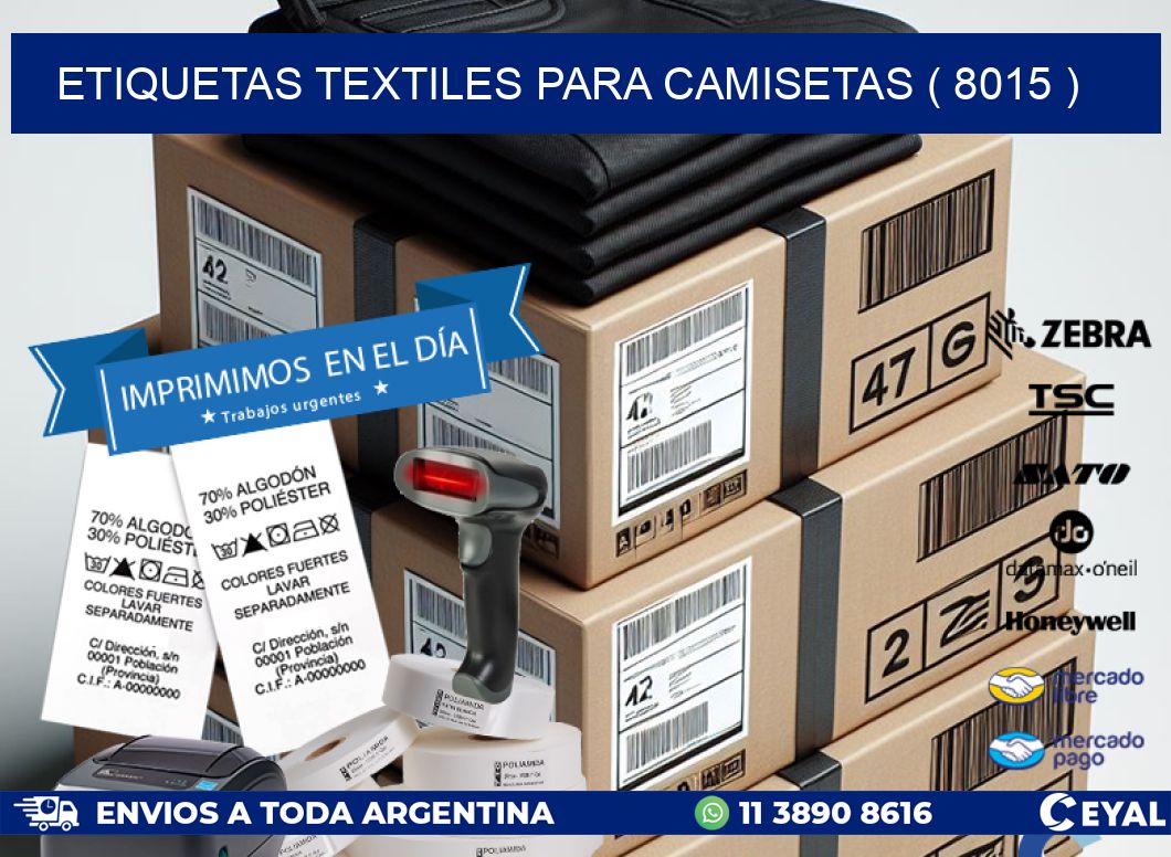 ETIQUETAS TEXTILES PARA CAMISETAS ( 8015 )