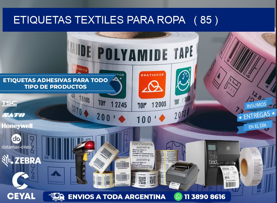 ETIQUETAS TEXTILES PARA ROPA   ( 85 )