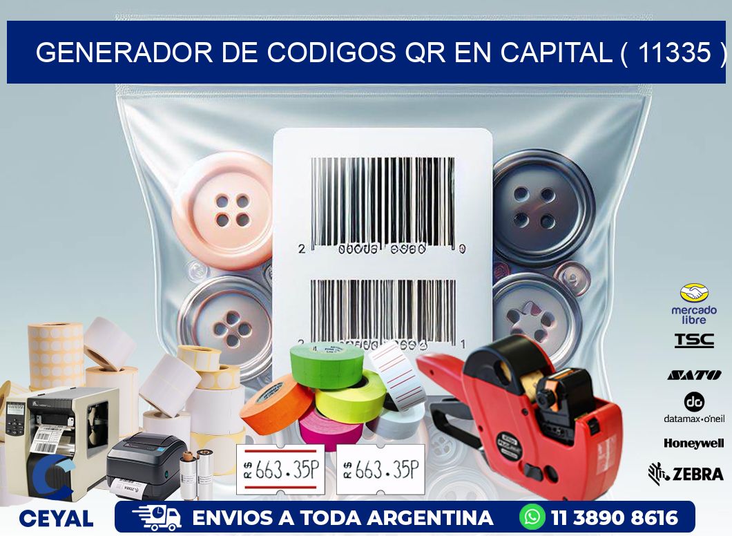 GENERADOR DE CODIGOS QR EN CAPITAL ( 11335 )