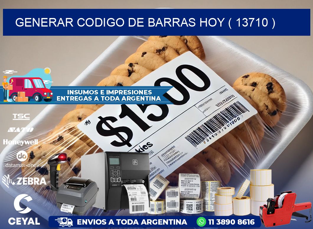 GENERAR CODIGO DE BARRAS HOY ( 13710 )