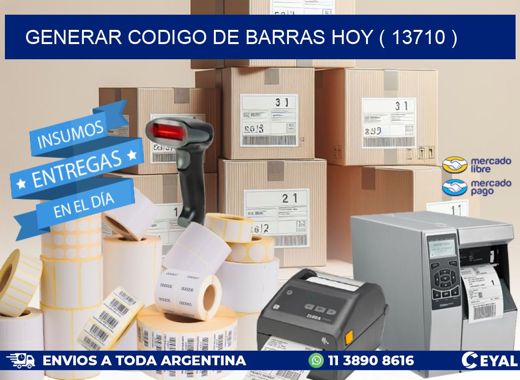 GENERAR CODIGO DE BARRAS HOY ( 13710 )