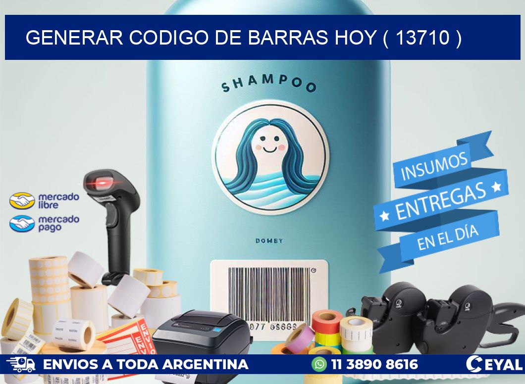 GENERAR CODIGO DE BARRAS HOY ( 13710 )