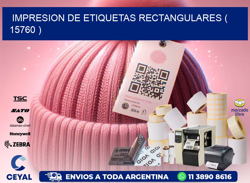 IMPRESION DE ETIQUETAS RECTANGULARES ( 15760 )