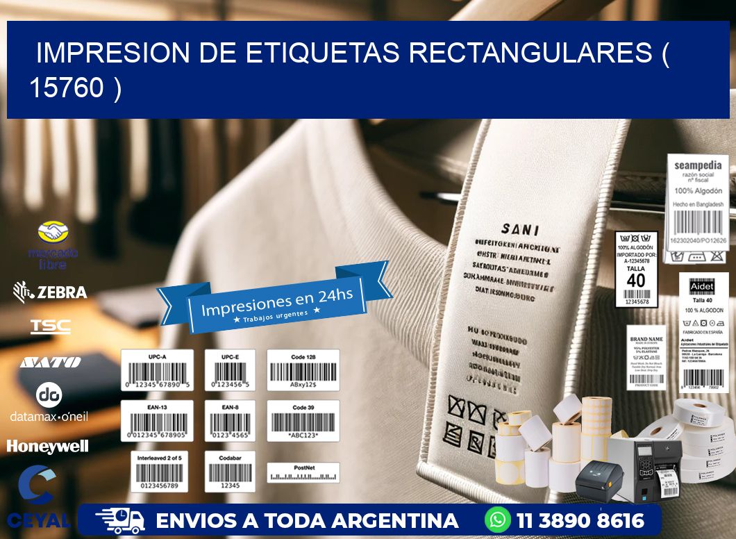 IMPRESION DE ETIQUETAS RECTANGULARES ( 15760 )