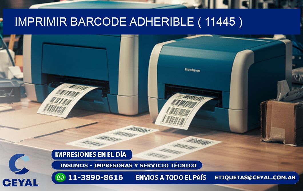 IMPRIMIR BARCODE ADHERIBLE ( 11445 )