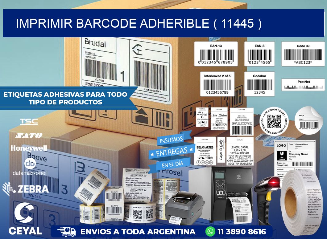 IMPRIMIR BARCODE ADHERIBLE ( 11445 )