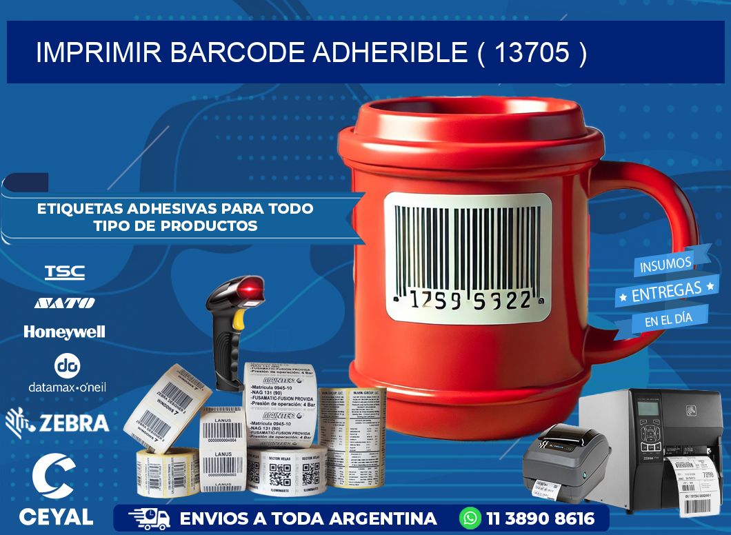 IMPRIMIR BARCODE ADHERIBLE ( 13705 )