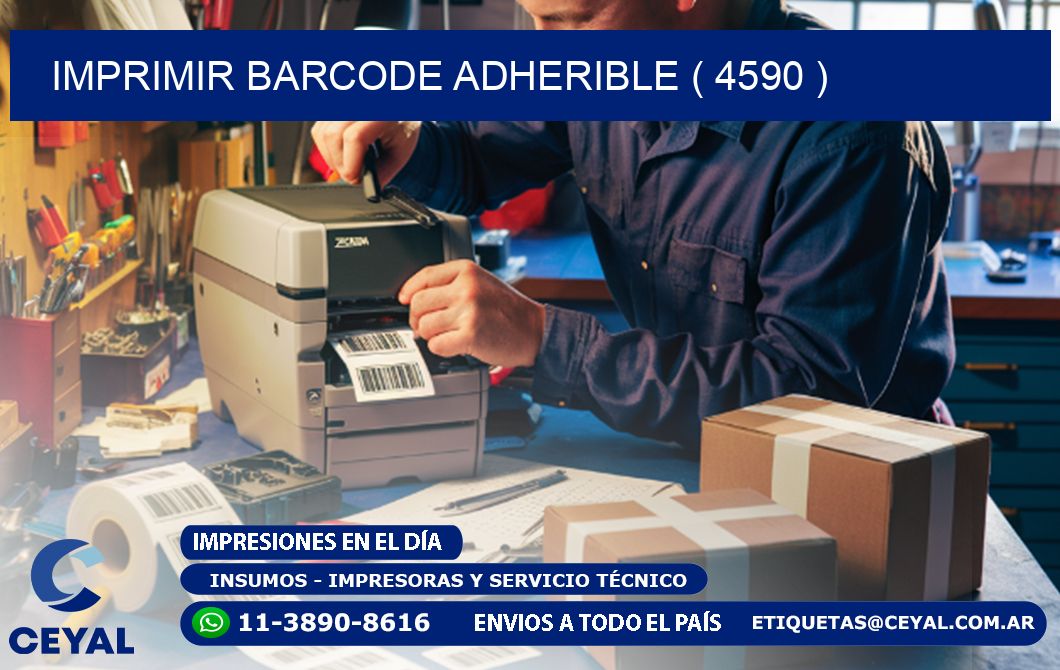IMPRIMIR BARCODE ADHERIBLE ( 4590 )