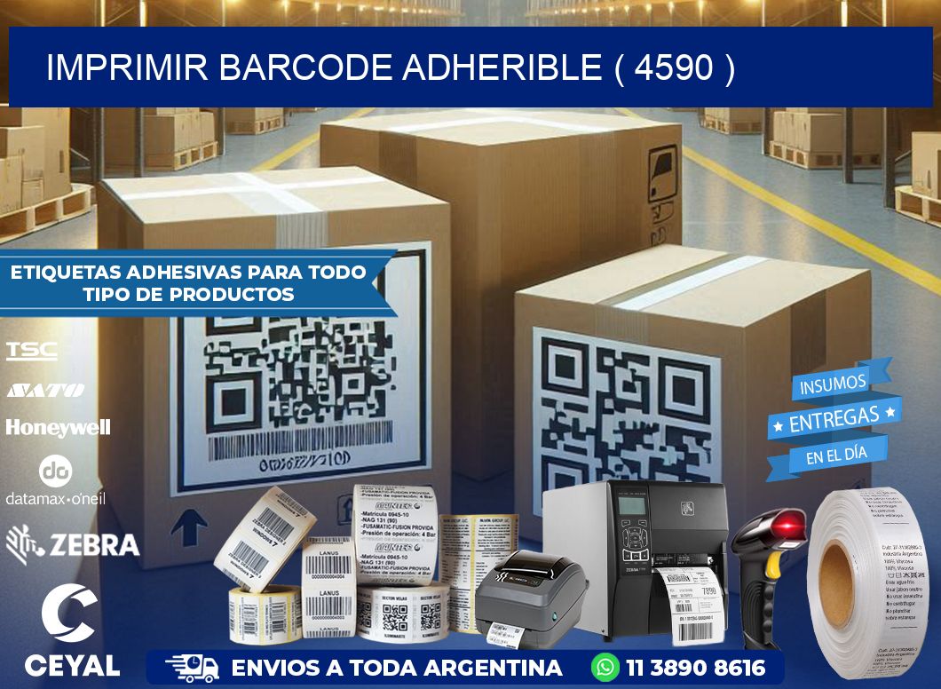 IMPRIMIR BARCODE ADHERIBLE ( 4590 )