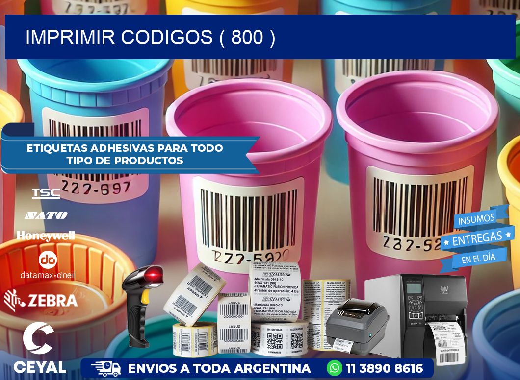 IMPRIMIR CODIGOS ( 800 )