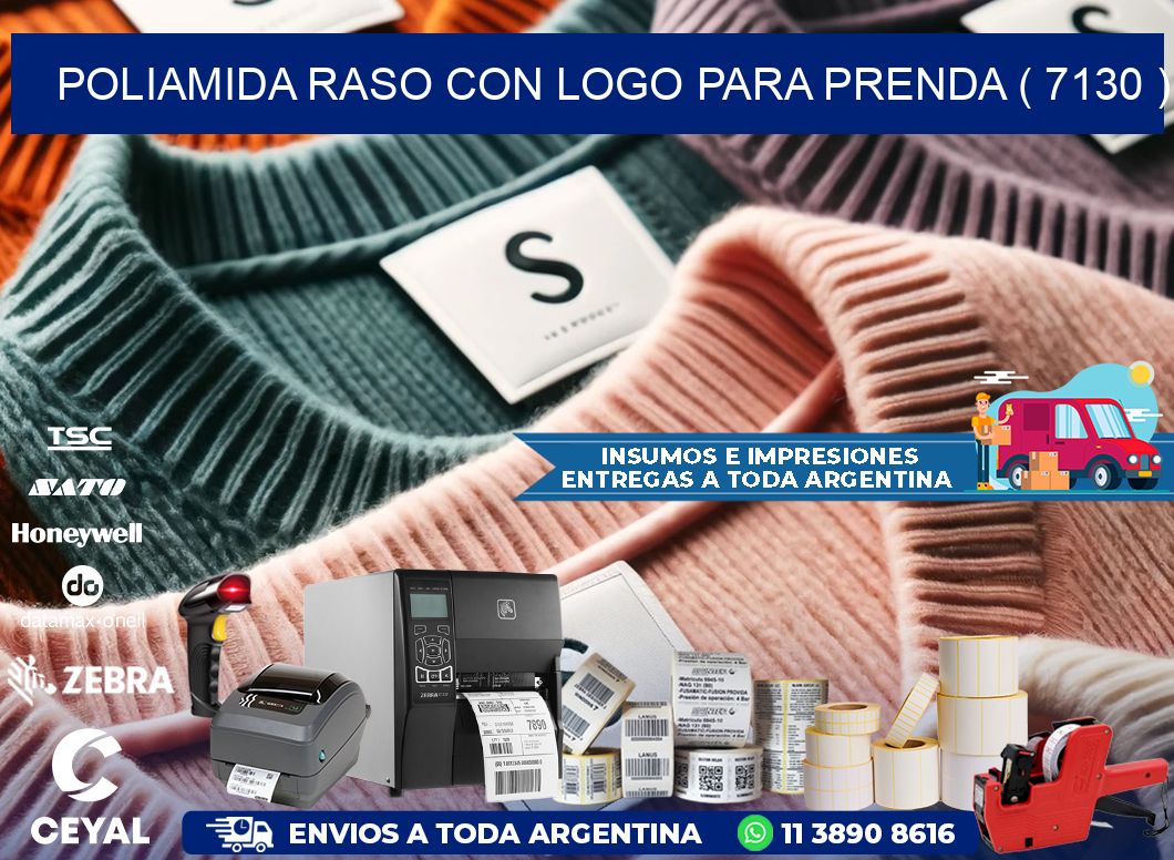 POLIAMIDA RASO CON LOGO PARA PRENDA ( 7130 )