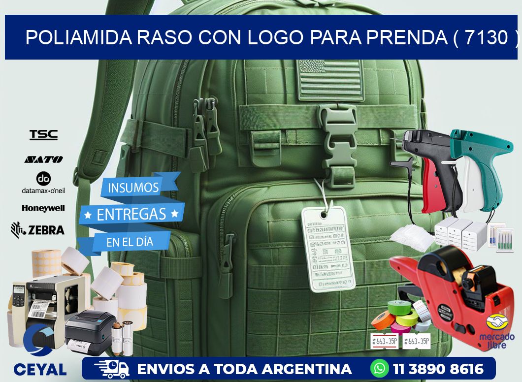 POLIAMIDA RASO CON LOGO PARA PRENDA ( 7130 )