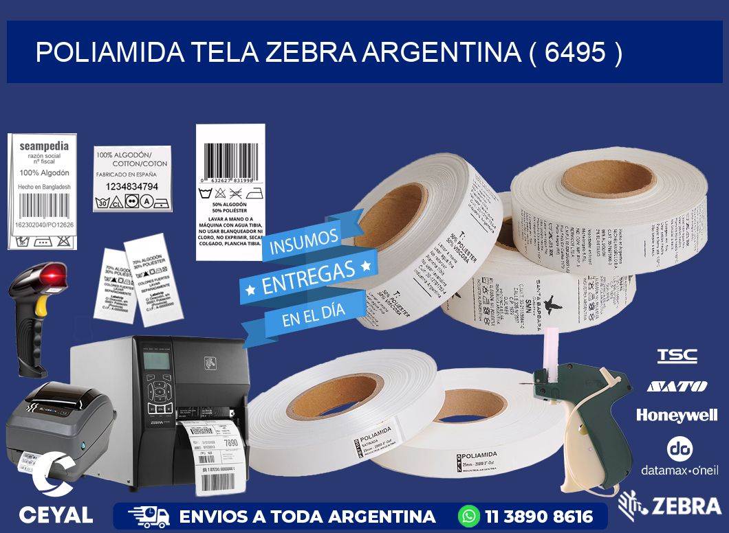 POLIAMIDA TELA ZEBRA ARGENTINA ( 6495 )