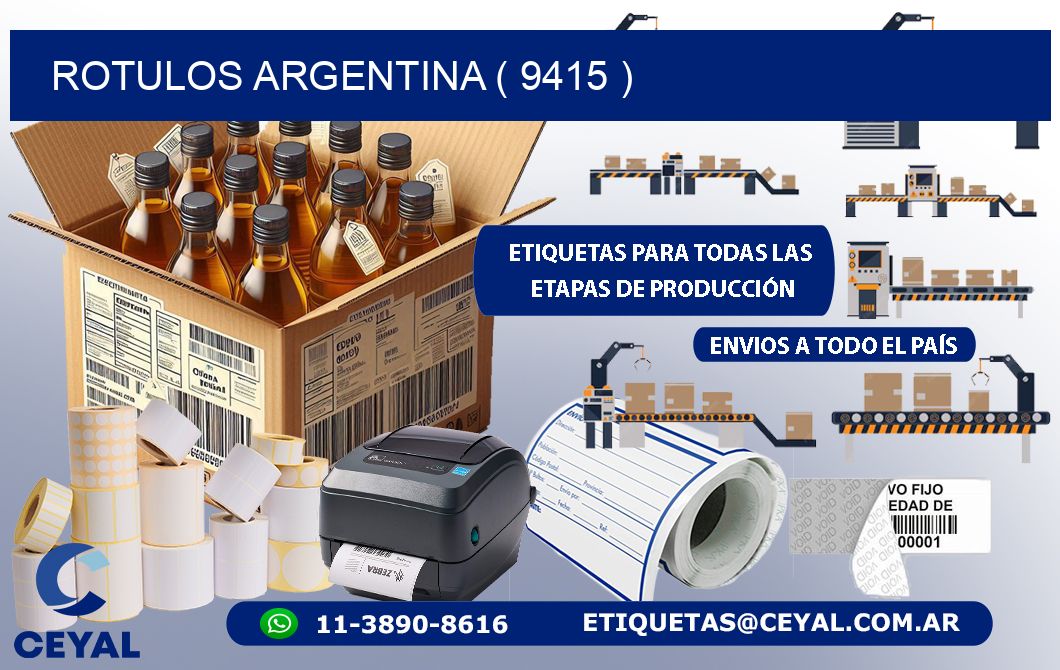 ROTULOS ARGENTINA ( 9415 )
