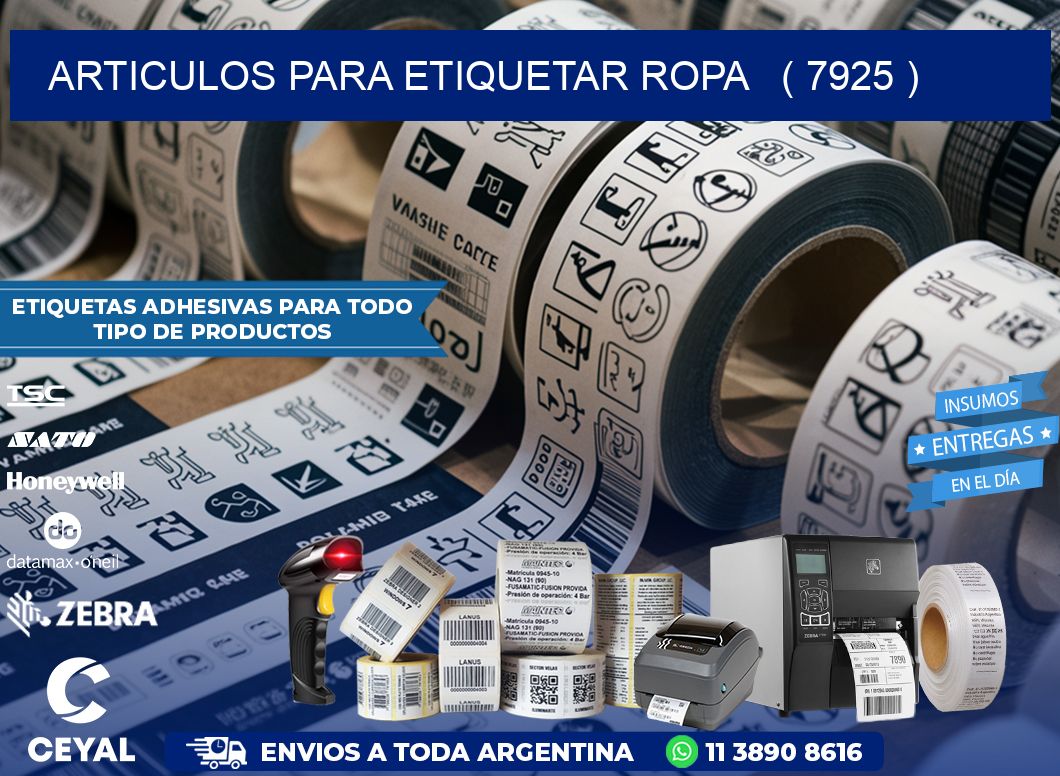 articulos para etiquetar ropa   ( 7925 )