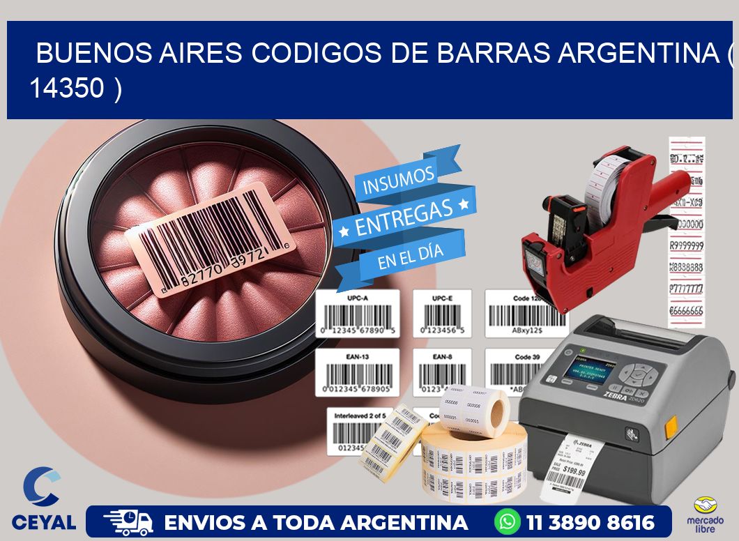 buenos aires codigos de barras argentina ( 14350 )
