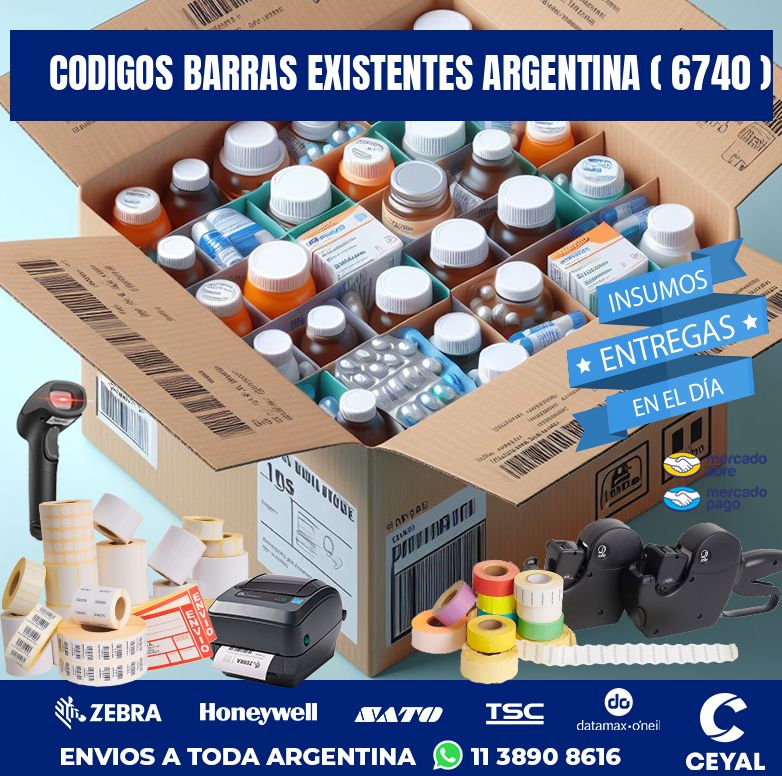 codigos barras existentes argentina ( 6740 )