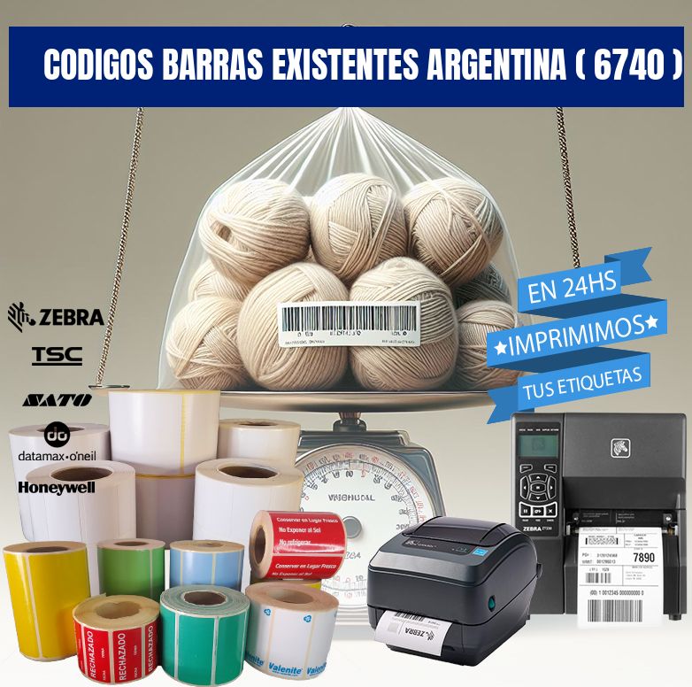 codigos barras existentes argentina ( 6740 )