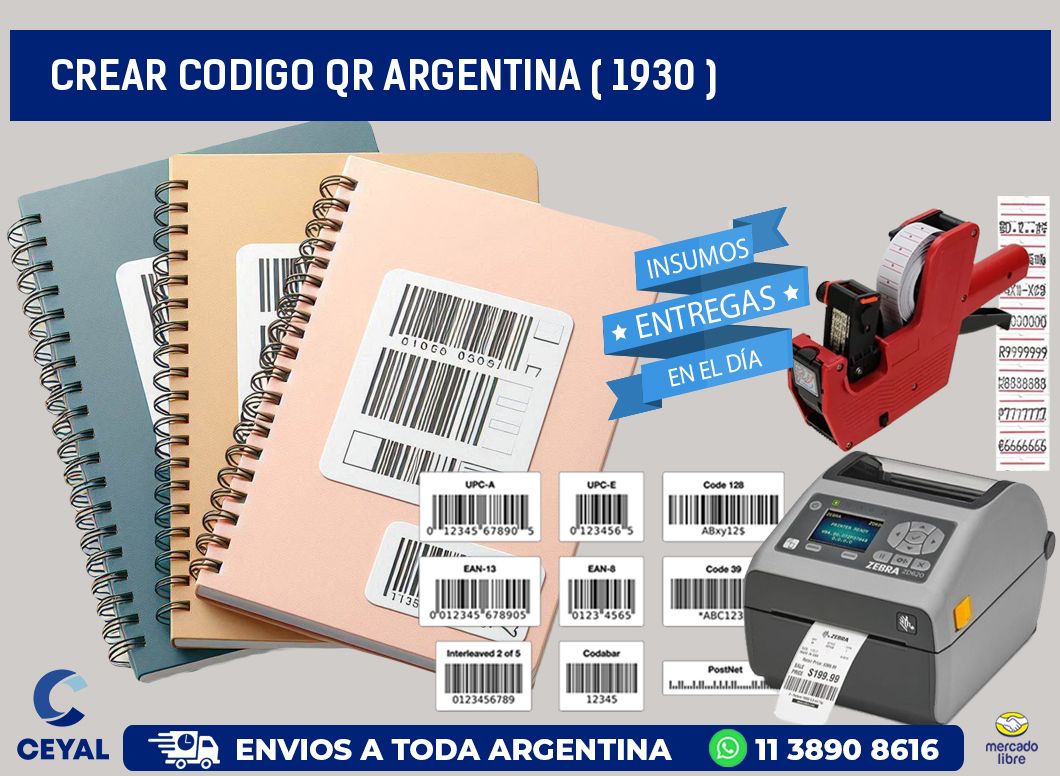 crear codigo qr argentina ( 1930 )