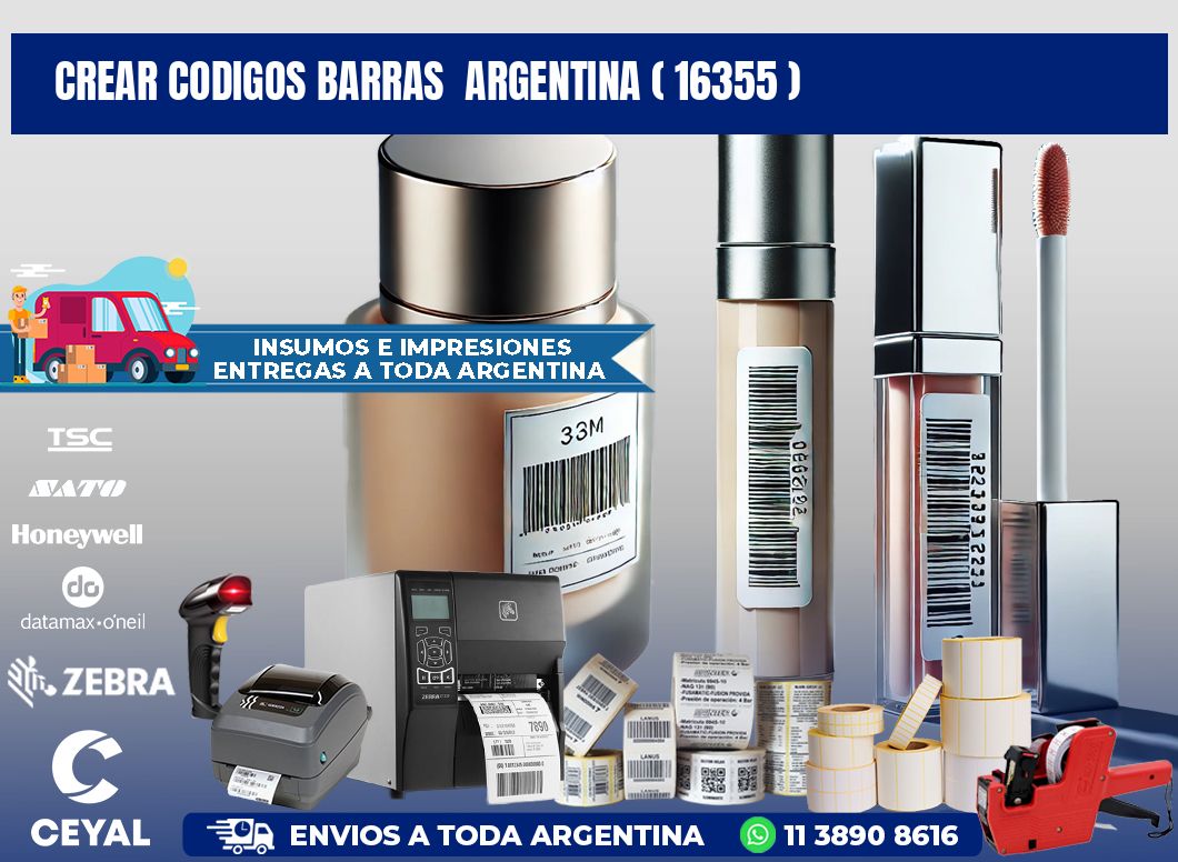 crear codigos barras argentina ( 16355 )