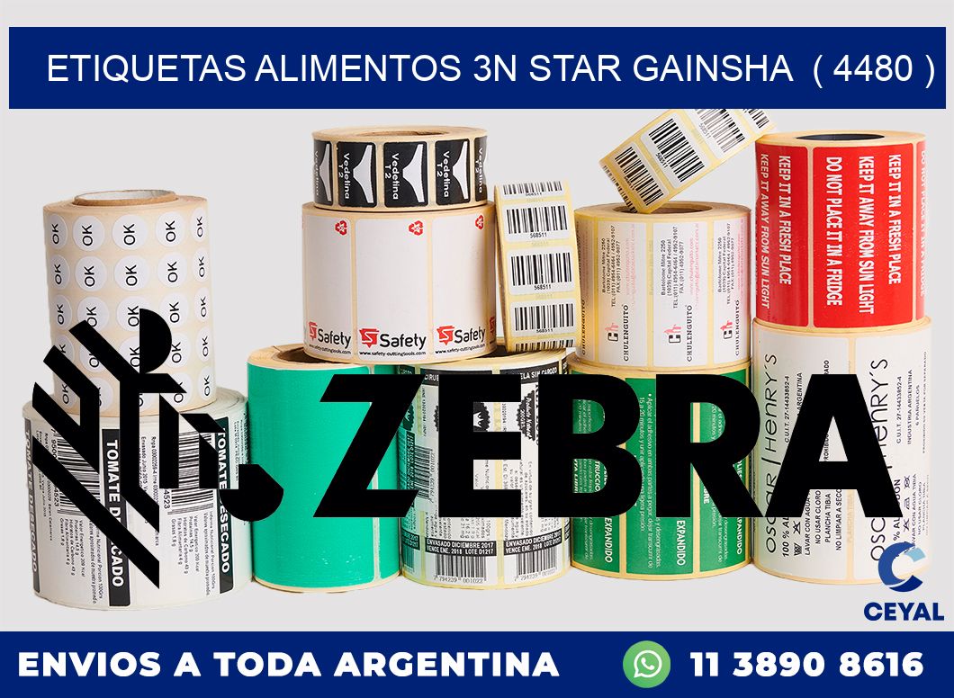 etiquetas alimentos 3n star gainsha  ( 4480 )