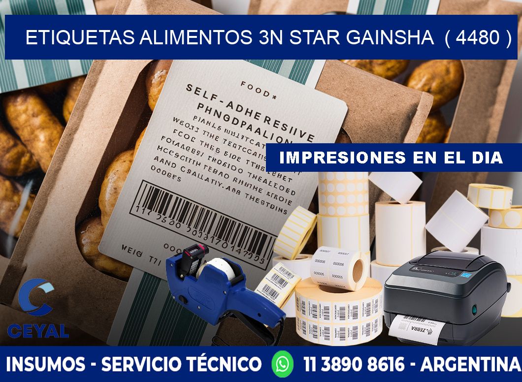 etiquetas alimentos 3n star gainsha  ( 4480 )