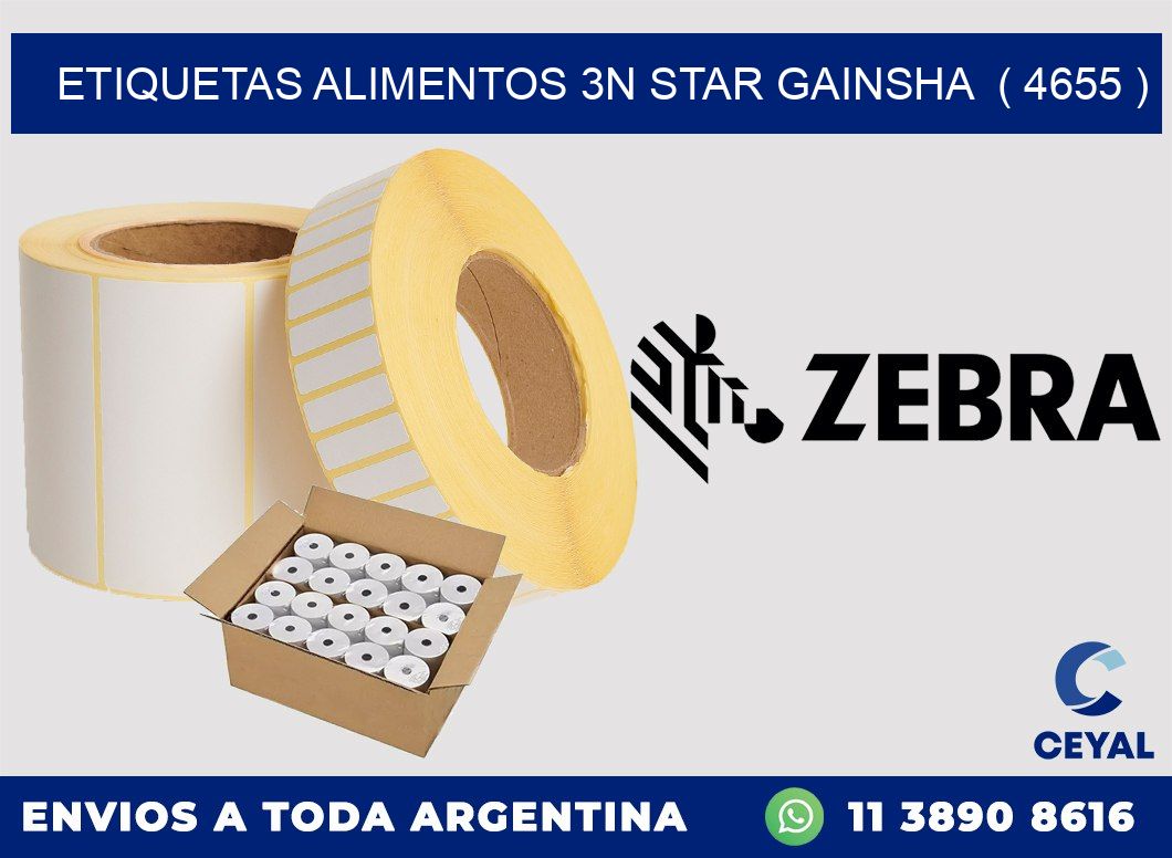 etiquetas alimentos 3n star gainsha  ( 4655 )