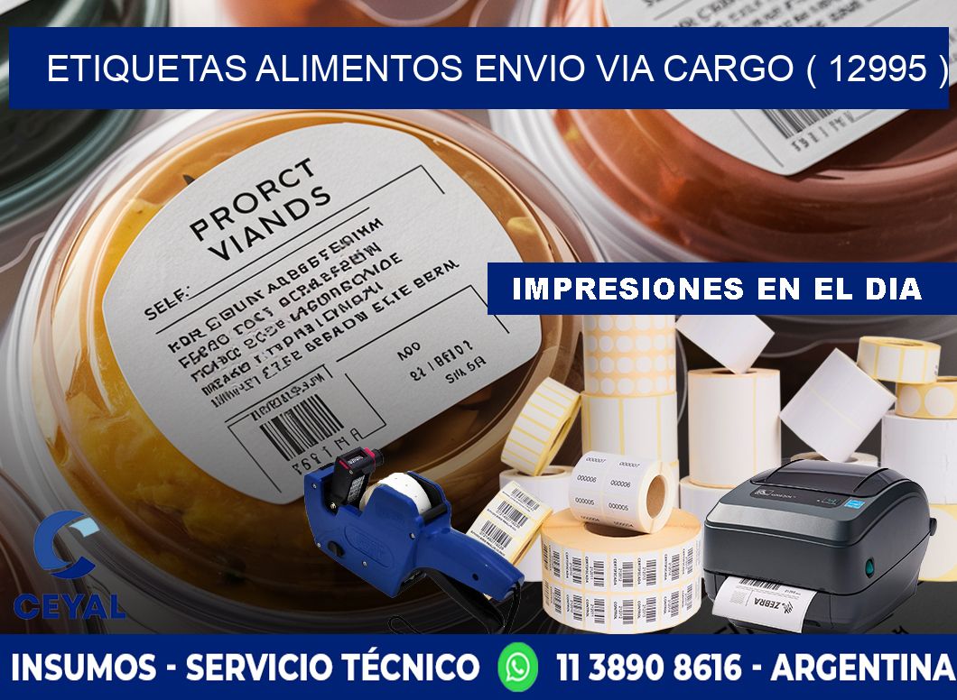 etiquetas alimentos envio via cargo ( 12995 )