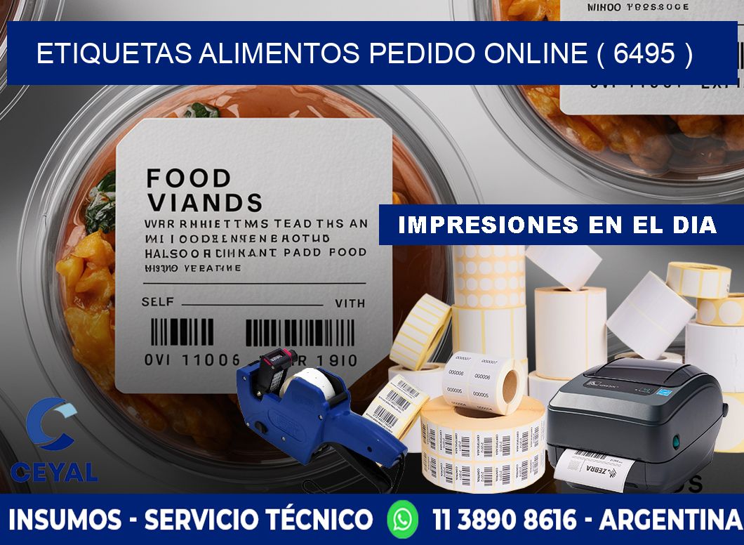 etiquetas alimentos pedido online ( 6495 )