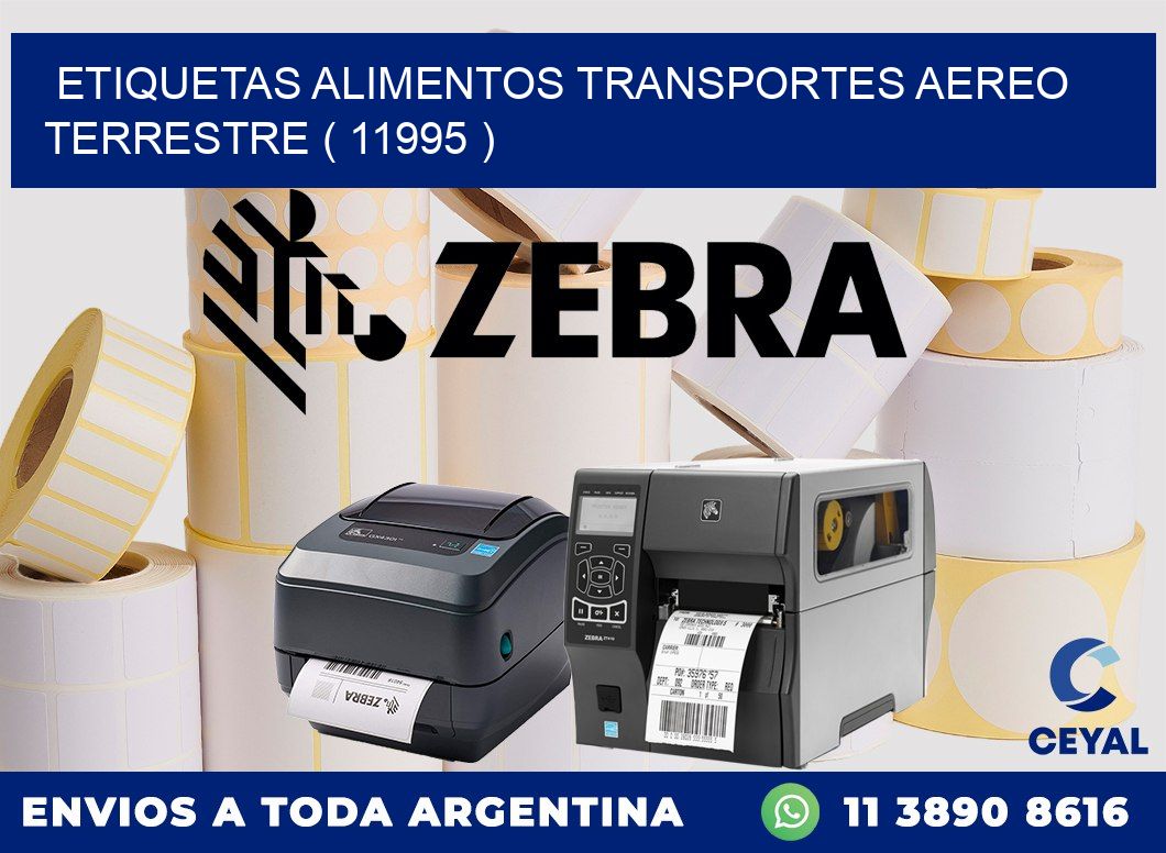 etiquetas alimentos transportes aereo terrestre ( 11995 )