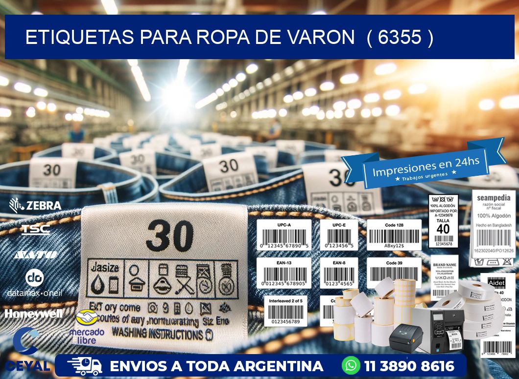 etiquetas para ropa de varon ( 6355 )