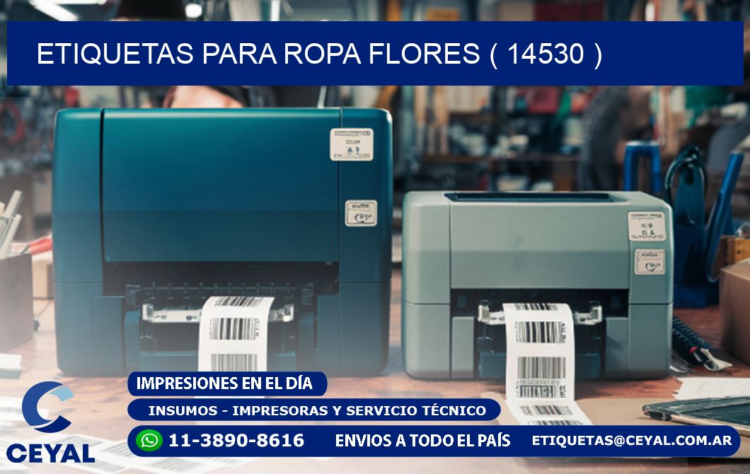 etiquetas para ropa flores ( 14530 )