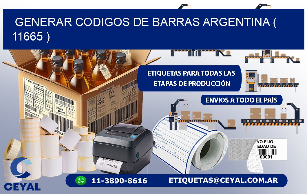 generar codigos de barras argentina ( 11665 )