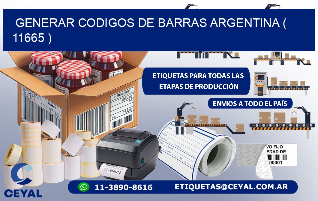 generar codigos de barras argentina ( 11665 )