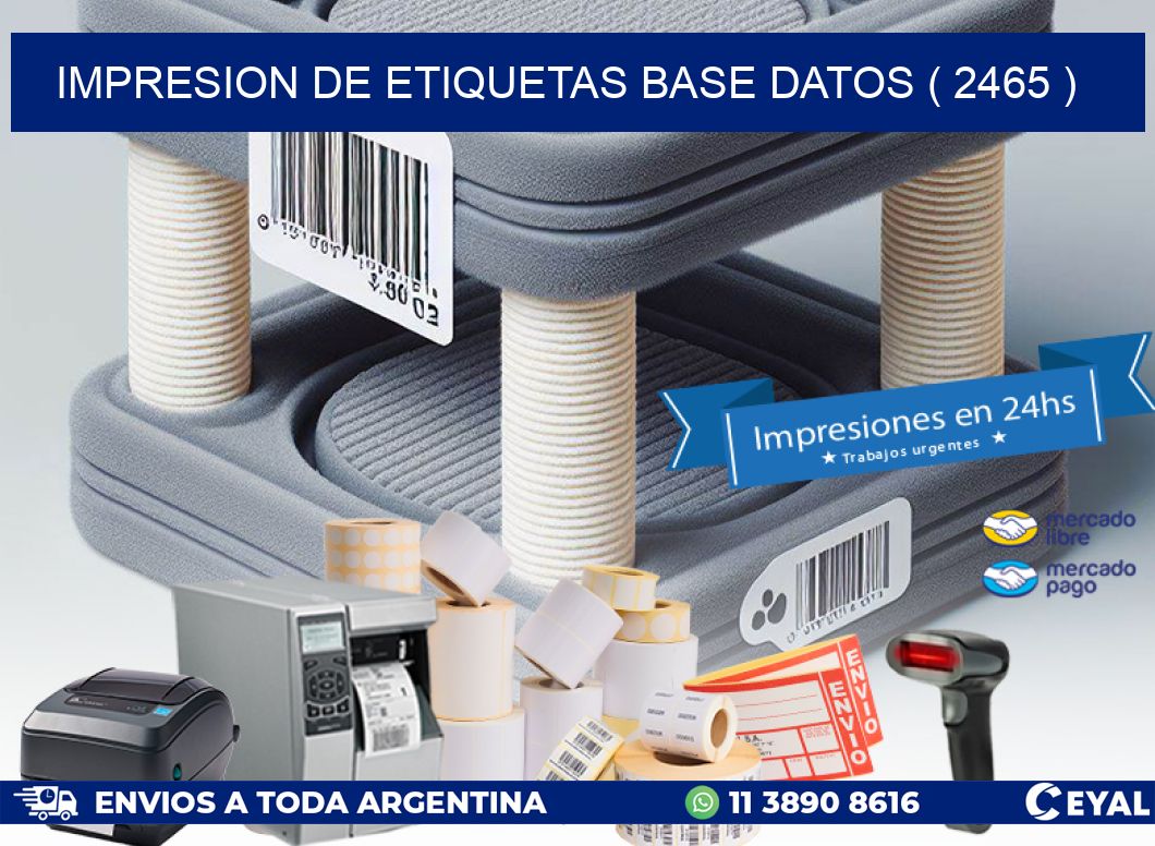 impresion de etiquetas base datos ( 2465 )