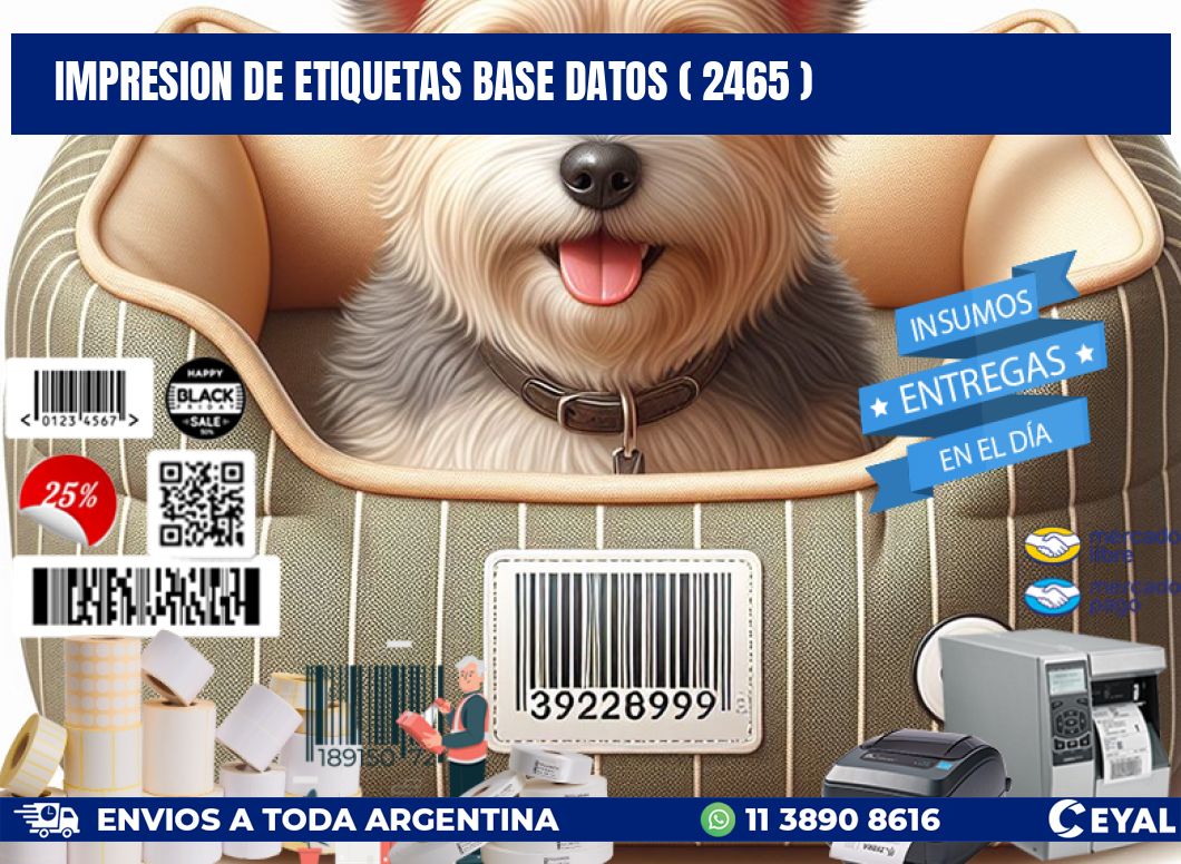 impresion de etiquetas base datos ( 2465 )