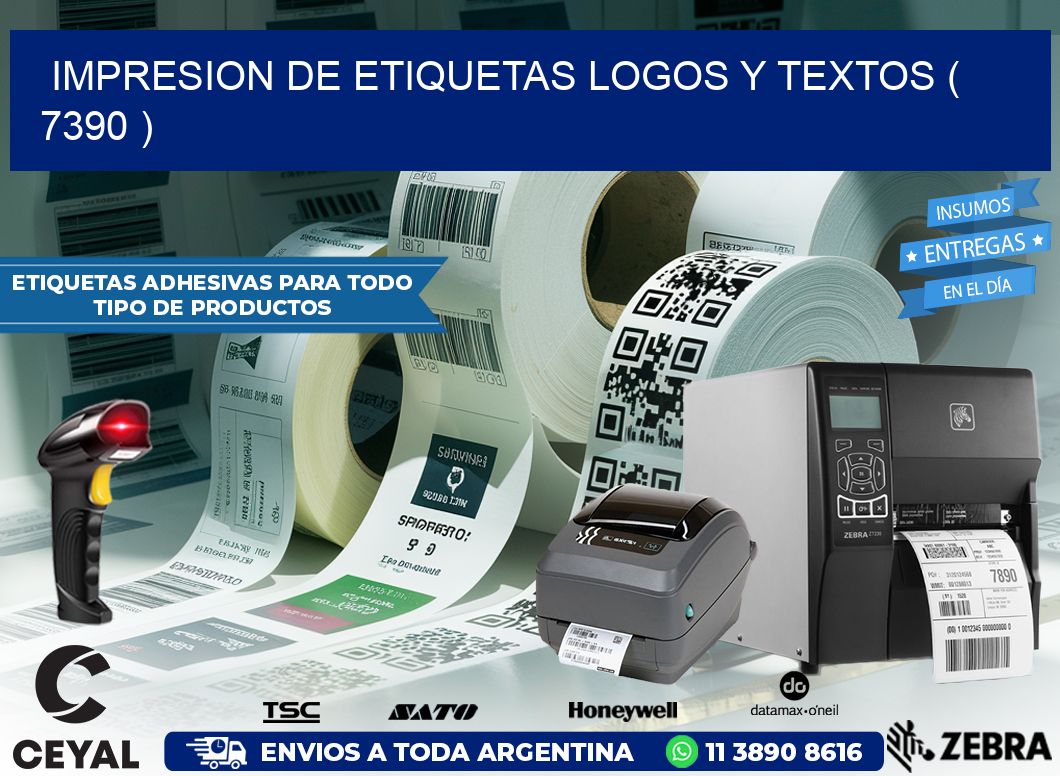 impresion de etiquetas logos y textos ( 7390 )