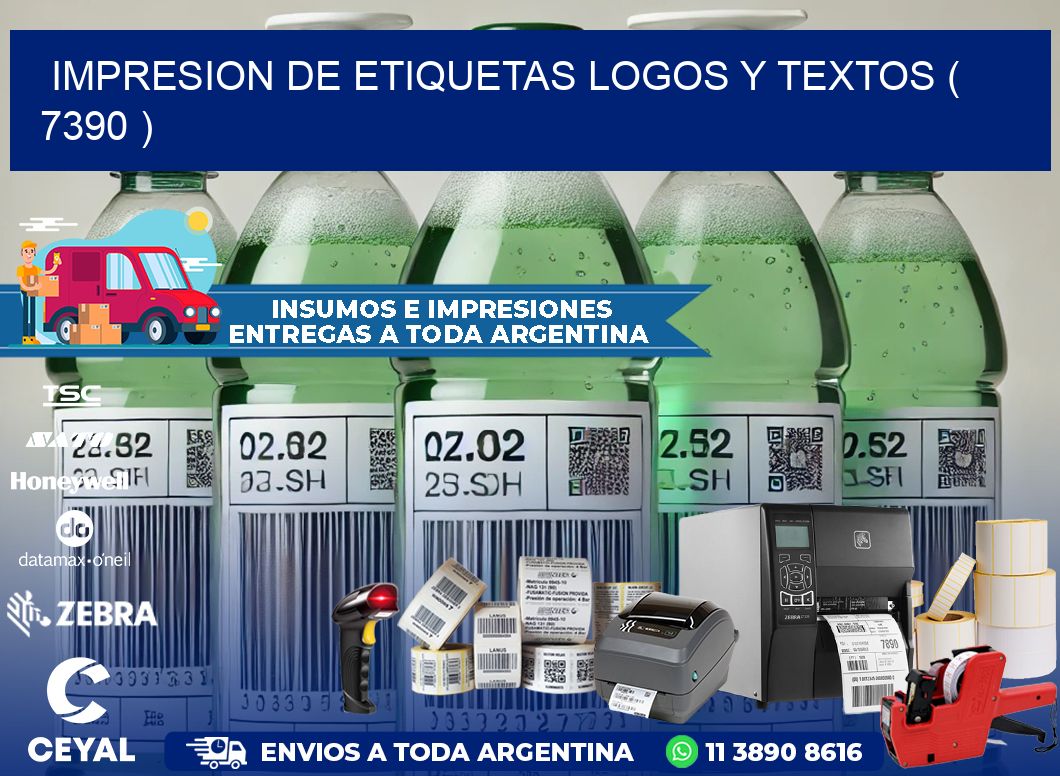 impresion de etiquetas logos y textos ( 7390 )