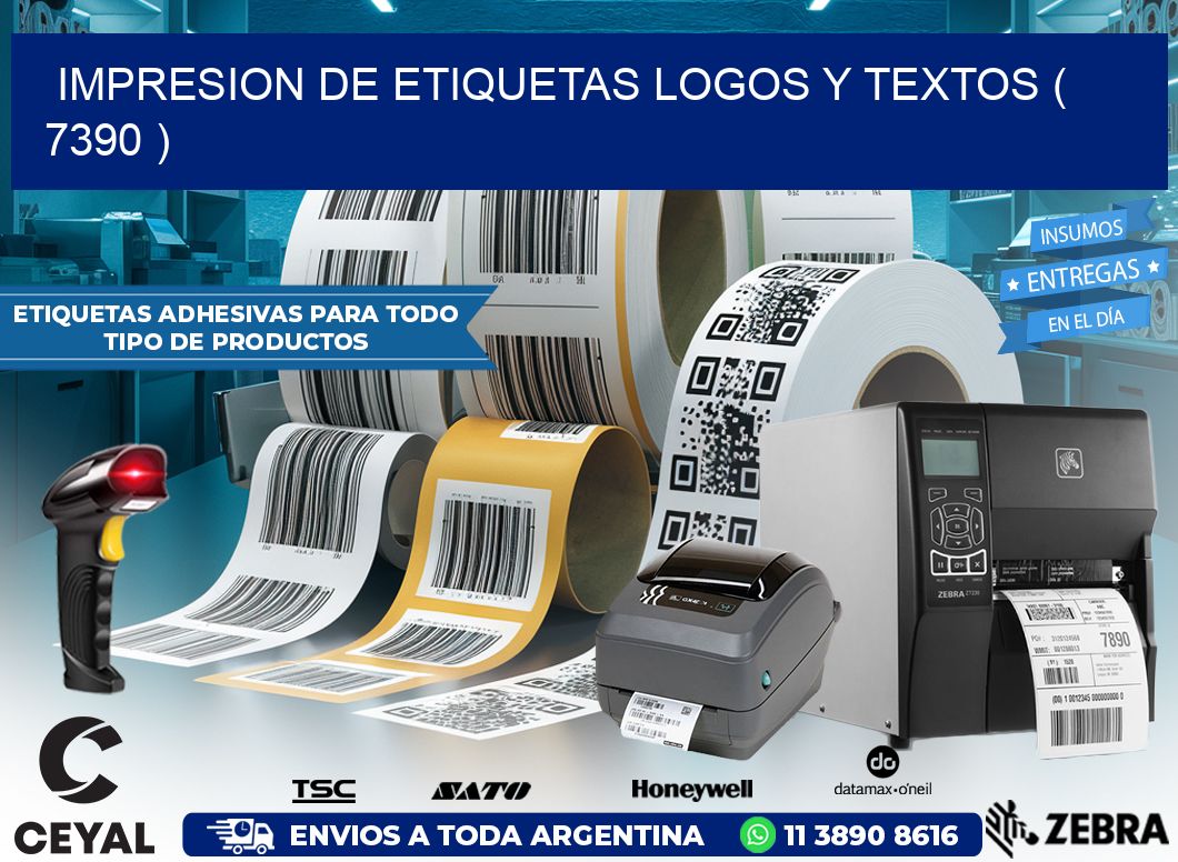impresion de etiquetas logos y textos ( 7390 )