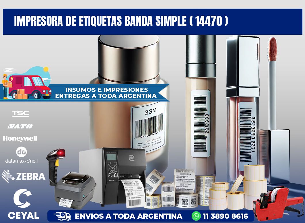 impresora de etiquetas banda simple ( 14470 )