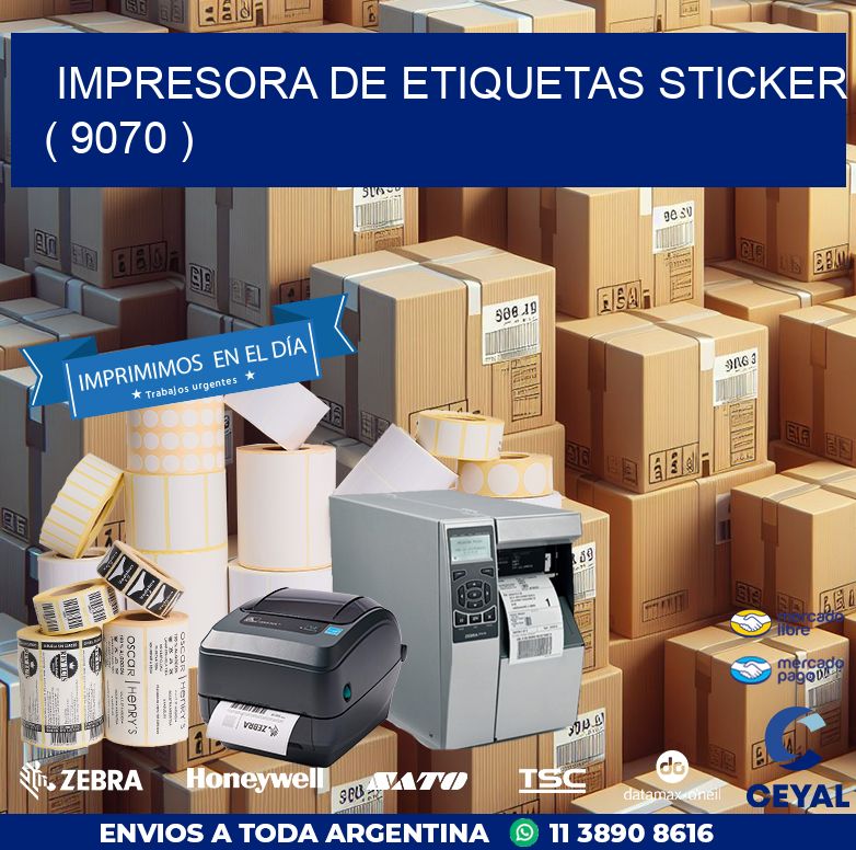 impresora de etiquetas sticker ( 9070 )