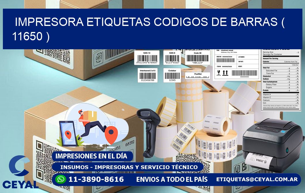 impresora etiquetas codigos de barras ( 11650 )