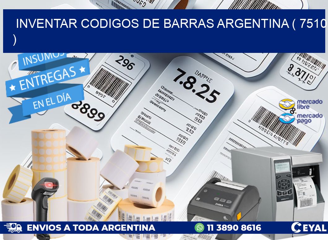 inventar codigos de barras argentina ( 7510 )