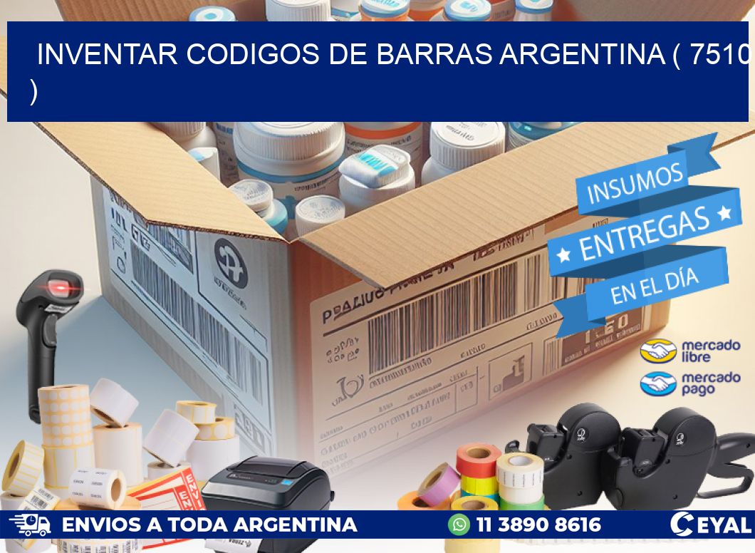 inventar codigos de barras argentina ( 7510 )