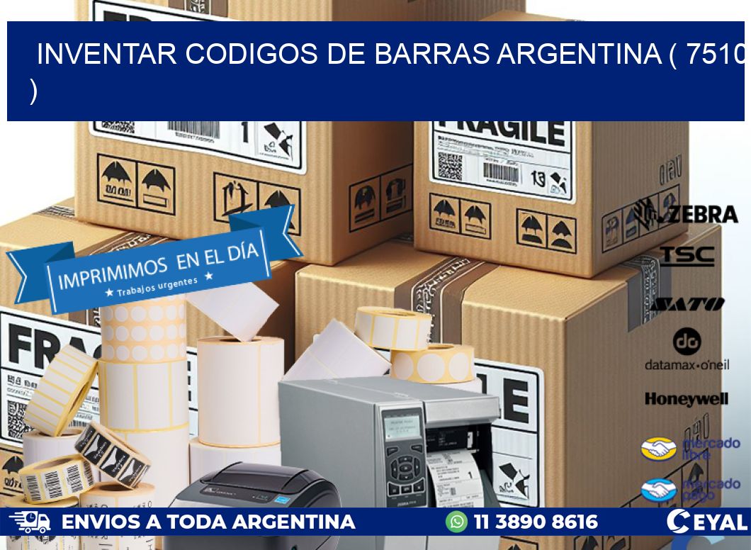 inventar codigos de barras argentina ( 7510 )