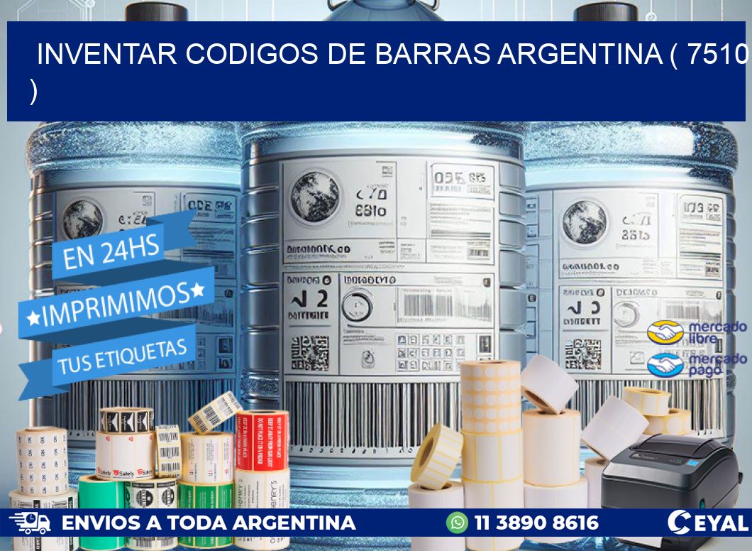 inventar codigos de barras argentina ( 7510 )