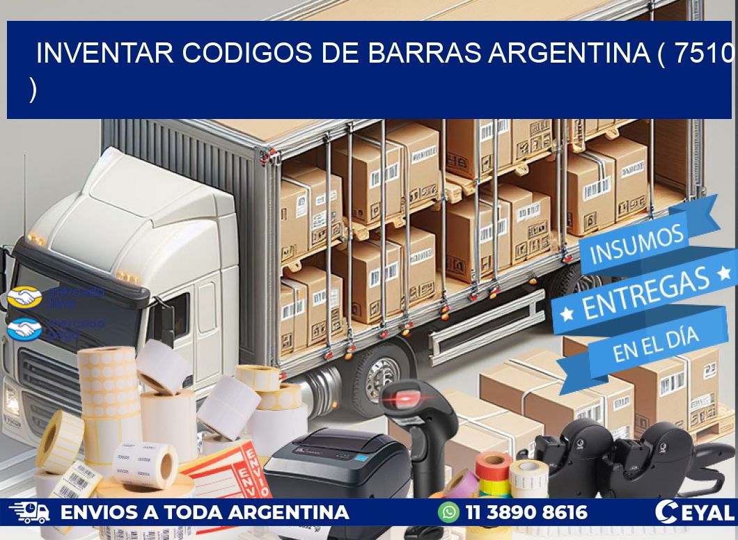 inventar codigos de barras argentina ( 7510 )