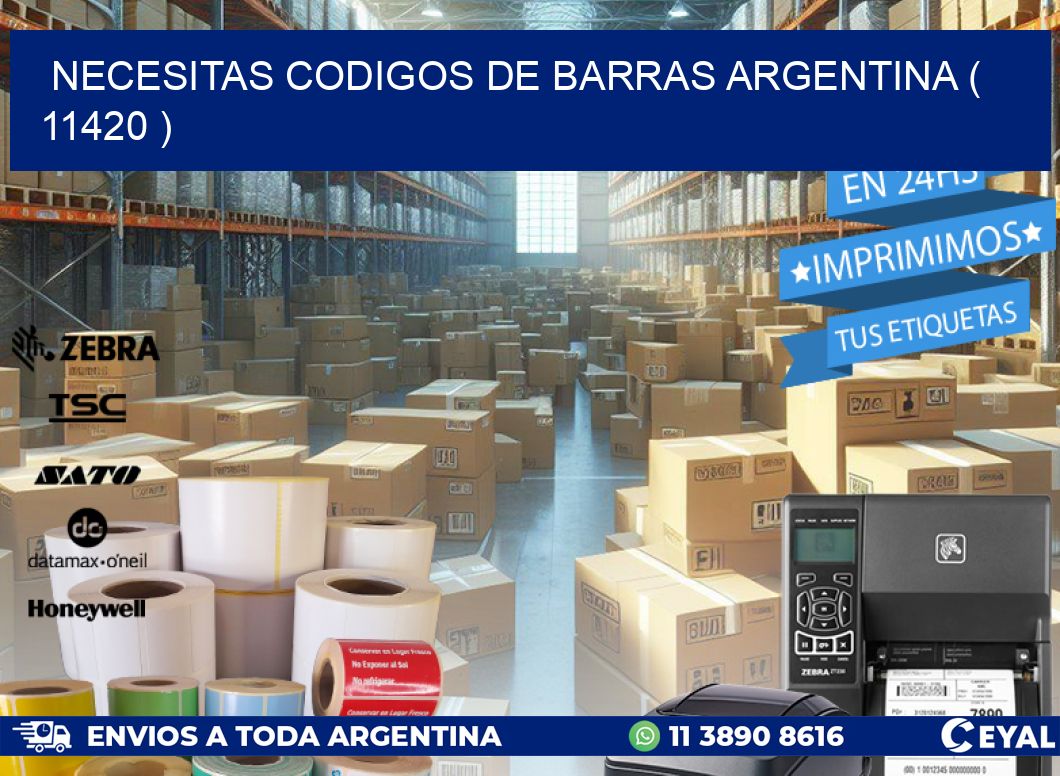 necesitas codigos de barras argentina ( 11420 )