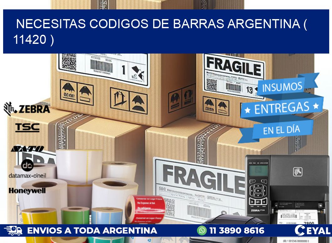necesitas codigos de barras argentina ( 11420 )
